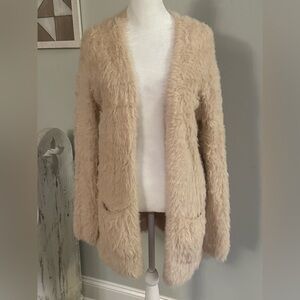 Free People Cream Teddy Jacket
